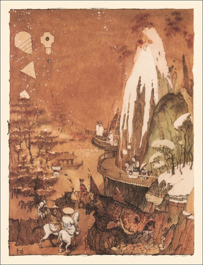 22 недетские иллюстрации из японских детских книжек