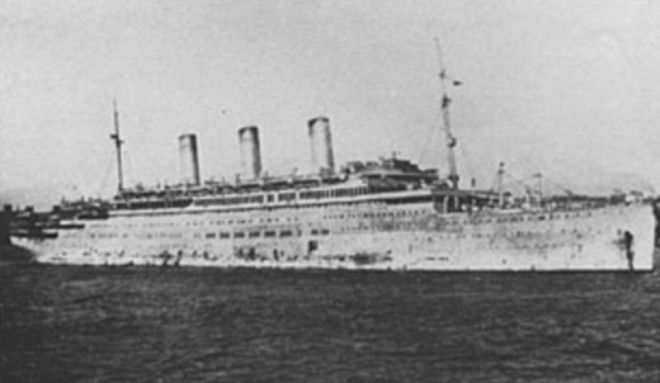 Фото британского военного лайнера затонувшего 99 лет назад